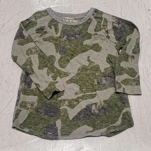Crewcuts boys camouflage baseball tee size 8